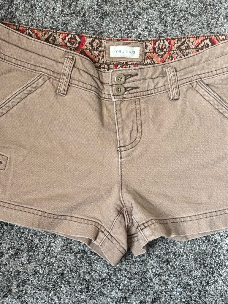 Maurices Tan High-Rise Casual Shorts